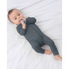 GUISBY Baby Rayon Clothes, Long Sleeve Rompers, Double Zipper Sleeper