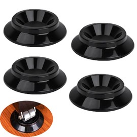 UtySty 4 Pack Piano Caster Cups Non-Slip Upright Grand Piano Coasters Pad Mat Anti Skid Floormat Plastic Footrest Wheel Leg Protector Feet Footsteps Grip Stopper for Wood Hardwood Floor Furniture