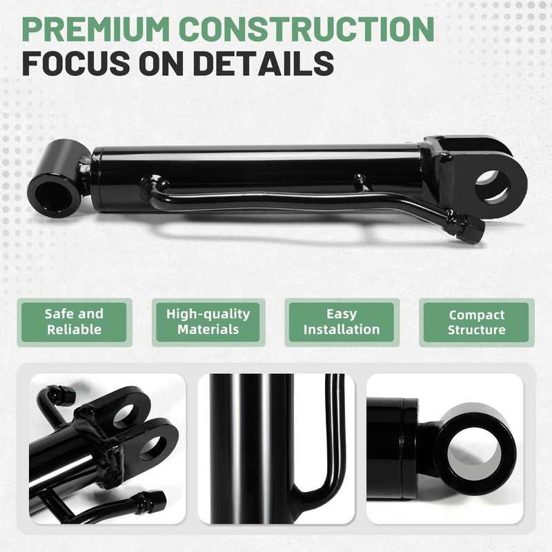 VORGENS Mini Excavator Thumb Cylinder, Hydraulic Cylinder 25mm/0.98in, Compatible with