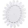 Set of 10 Nail Color Chart (Oval, Clear)
