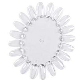 Set of 10 Nail Color Chart (Oval, Clear)
