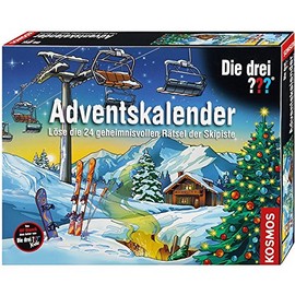 Kosmos Die DREI ??? Kids 631154 - Adventskalender 2016 - Löse die 24 geheimnisvollen Rätsel auf der Skipiste