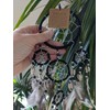 BRILLIANT GIFTS BLACK DREAM CATCHER dreamcatcher DECORATED WITH SILVER COLOURED
