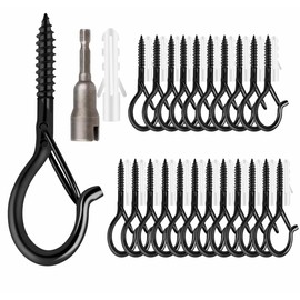TviewSmart Q Hanger Screw Hooks for Hanging Outdoor String Lights