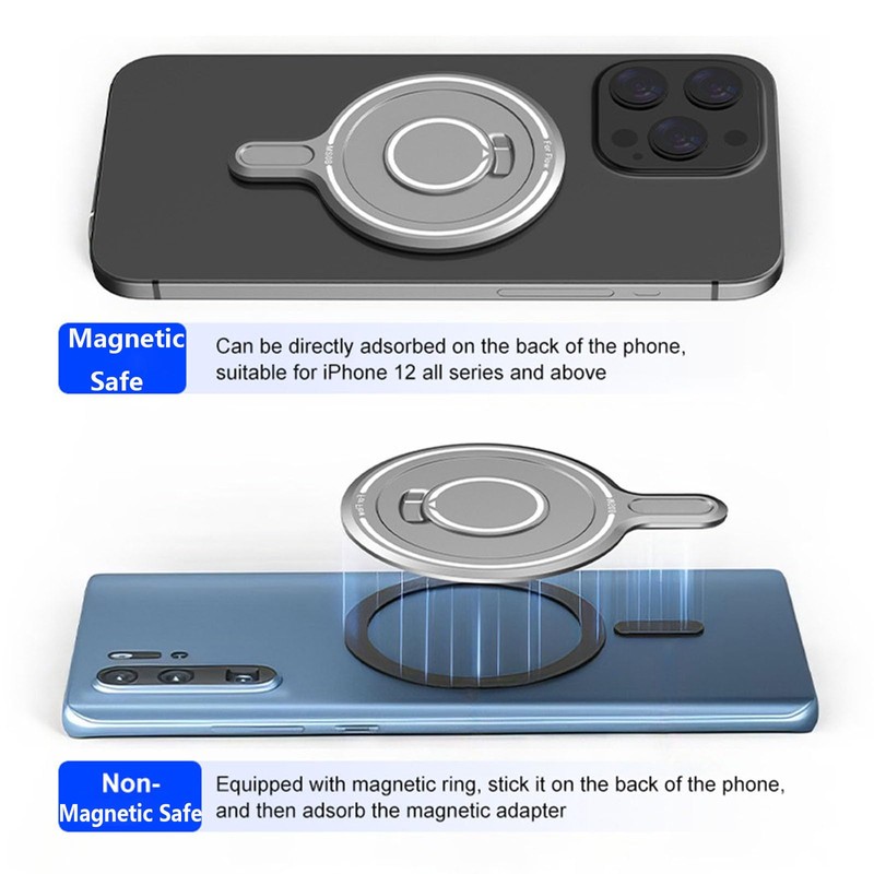 SZZCNOX Molbile Phone Magnetic Mount Adapter for Insta360 Flow/Flow Pro
