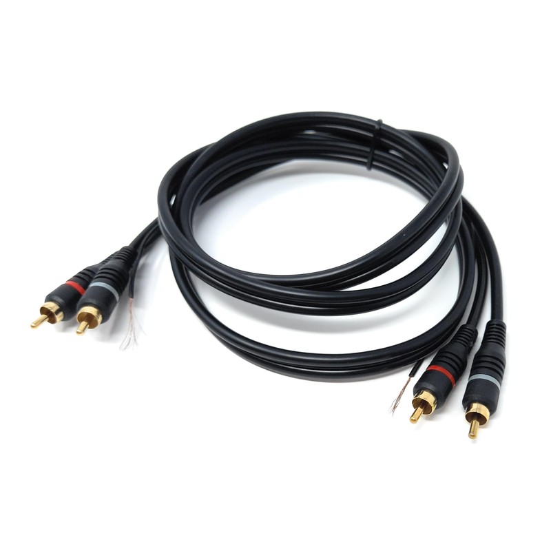 DRUT 1.5m Twin RCA to RCA Phono Turntable Mixer Ground