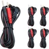 TENS Unit Replacement Lead Wires: 5 Pieces TENSSO 2.35mm Plug