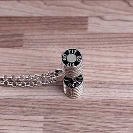 Fashion Jewelry FITNESS DUMBBELL WEIGHTS SPORT GYM Pendant 24" Sterling silver 925 necklace gift