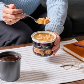 Campbell's Slow Kettle Style Roasted Chicken Noodle Soup with White Meat Chicken, 15.5 oz. Tub