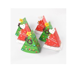 Christmas Candy Box 18 PCS, Red Green Christmas Tree Shaped Small Treat Cookies Boxes,Christmas Cookie Boxes For Christmas Party Supplies Decorations for Christmas Home Decor Present Kids Men Women