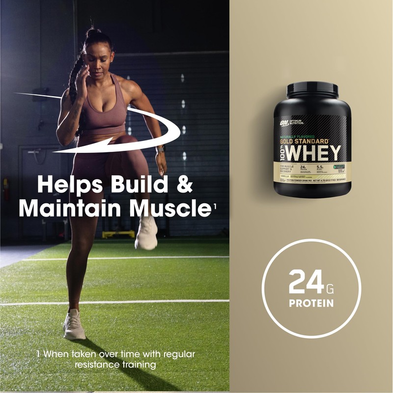 Optimum Nutrition Gold Standard 100% Whey Naturally Flavored Protein Powder