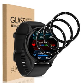 HEYUS [3 Pack] for Garmin Venu 3 45mm Screen Protector, 3D Curved Full Coverage Black Edge Anti-Scratch Anti-Bubble HD Clear Flexible Protective Film for Garmin Venu 3 45mm