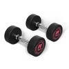 RitFit 5-200 LBS PVC Coated Pink Round Dumbbells Set with