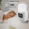 LUXON LED Motion Sensor Night Light with Digital Alarm Clock,Bathroom