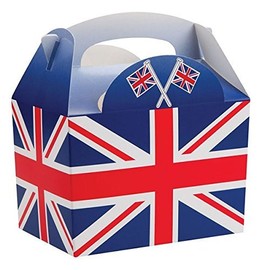 10 Union Jack Picnic & Party Gable Boxes