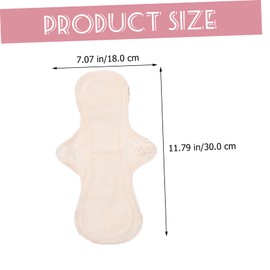 Healeved Comfortable Bamboo Fiber Sanitary Napkin Reusable Washable for Women Button Fastening for Travel