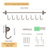Funnacle 20" Kitchen Utensil Rack with 8 Sliding Hooks, 304
