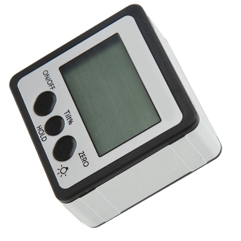 Digital Inclinometer with Backlight Magnetic 4x90° Electronic Protractor IP54 Waterproof