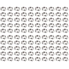 CyeeLife Darts Shaft Rings Shaft O Rings Metal 100 Pieces Dart Shaft Rings for Plastic Shafts