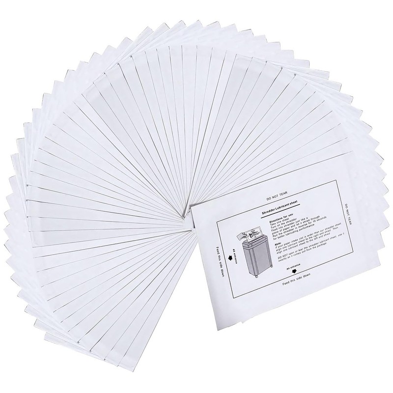 General Office Shredder Oil: 48 Set Universal Shredder Lubricant Sheets