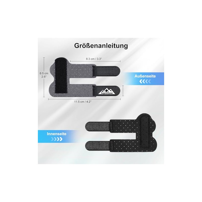 supregear Finger Splints, Pack of 2 Adjustable Finger Support, Comfortable