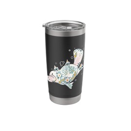Platypus Floral - Zookeeper Animal Lover Marine Biologist Stainless Steel Insulated Tumbler
