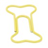 100pcs Colored Dog Bone Shape Paper Clips Black Lightweight Notebook
