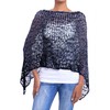 JOPHY & CO. Women Ladies Knitted Mesh Poncho Off Shoulder