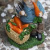 Hungry Bunny Resin Sculpture | Home Garden Peter Rabbit Statue