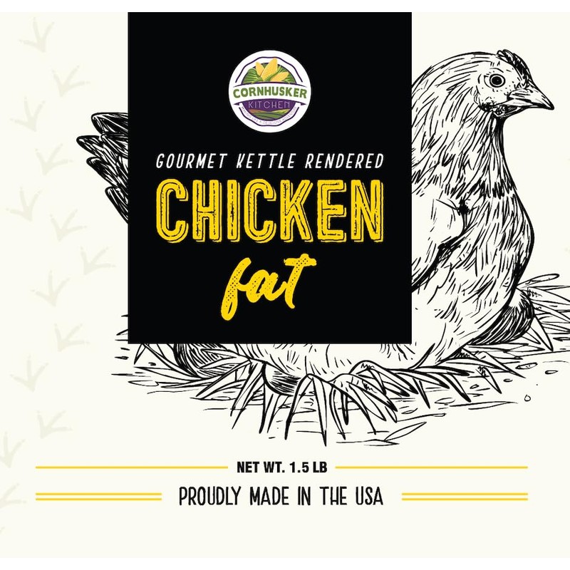 Cornhusker Kitchen Premium Rendered Tub 1.5lbs (Chicken Fat)