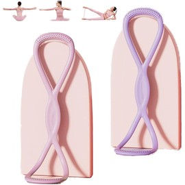 Pack of 2 Resistance Bands, Strength Training, Climbing Walu Resistance Band 8 Shape, Fitness Band for Shoulder & Back, Pull-Up Aid & Stretch Band with Handles, Suitable for Beginners, Pull Up Band