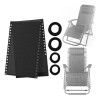 Lounge Chair Cloth Replacement Fabric Cloth Sling Black