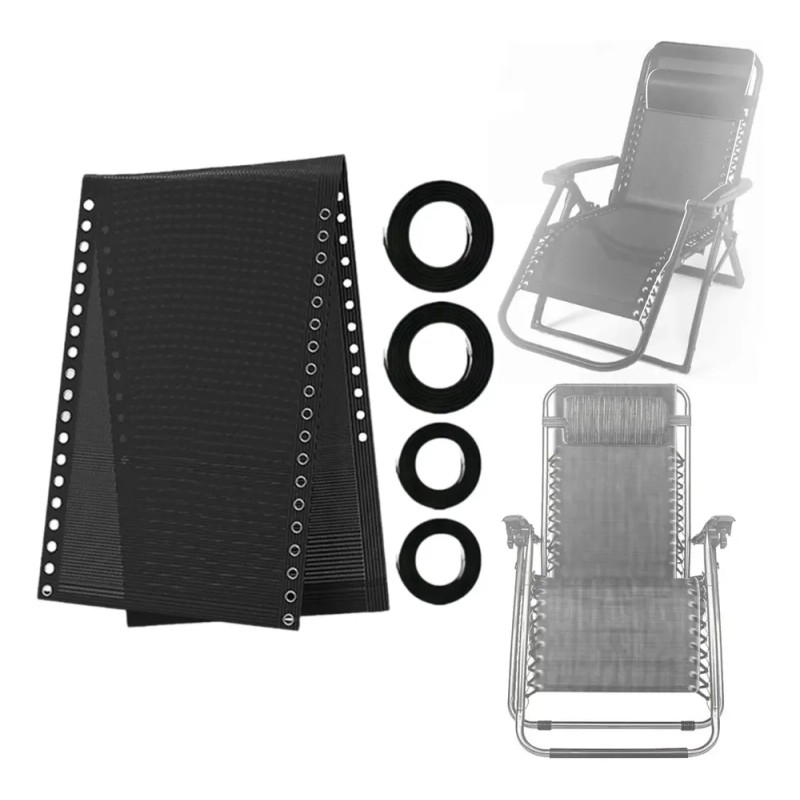 Lounge Chair Cloth Replacement Fabric Cloth Sling Black