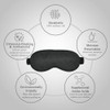 OLESILK Silk-Sleep-Mask Eye-Mask & Blindfold with Double Layer Silk Filling