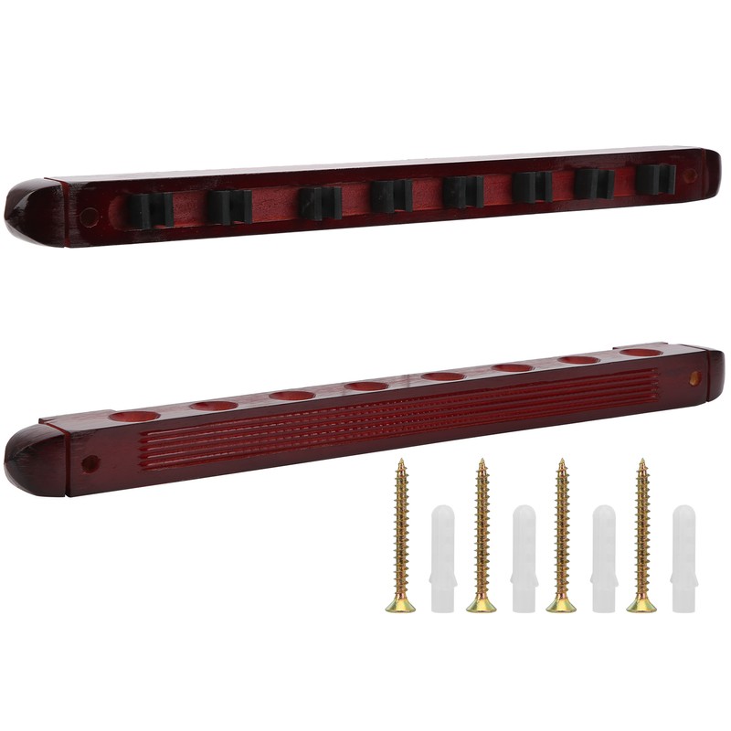 Wall Mounted Snooker Billiards Cues Rack Pool Cues Stick Pole