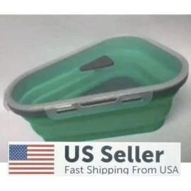 Pizza Storage Container Box Foldable Triangle Reusable Pack Container Multiuse