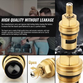 Kitchen Faucet Cartridge for Grohe 45883000 45882000 Cartridge Replacement Part, Cold Hot Flow Right Left Side Installation Suitable for Shower Bathroom Faucet Stem Replacement (45883000+45882000)