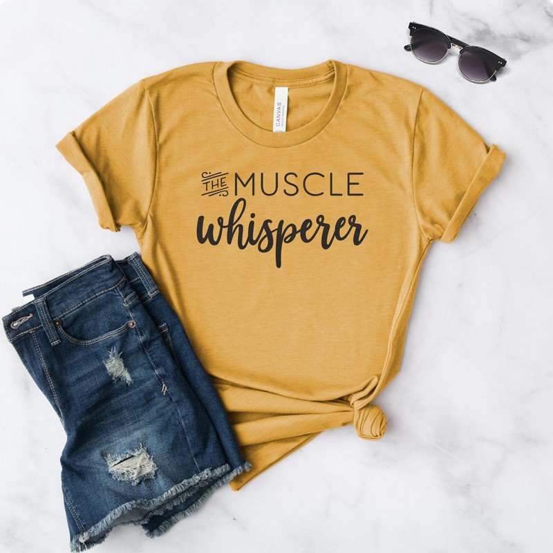 Dream Lume Massage Therapist Gift - Muscle Whisperer Tee -