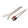 IEC 18 AWG 1-Feet Speaker Wire Pair with RCA Males