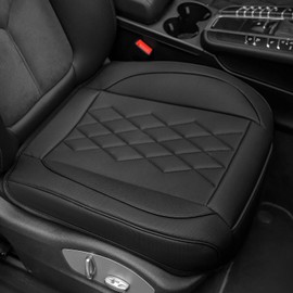 JOJOBAY - Funda de piel para asiento de coche, fundas de asiento inferior para coches, protector de asiento delantero, apto para 95 de vehículos,