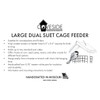 Coveside Large Dual Suet Cage Feeder – Holds 2 Suet