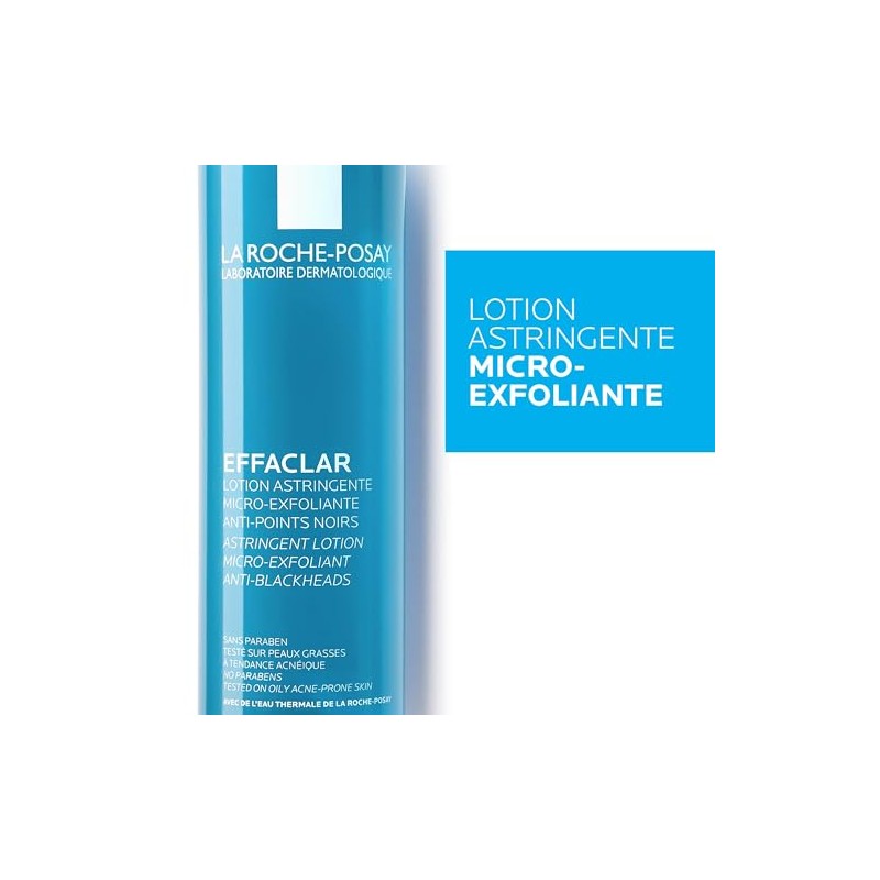 La Roche-Posay Effaclar Astringent Face Toner for Oily Skin, 6.76