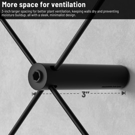 Acemaker Wire Trellis for Climbing Plants Outdoor, 20-Set Black ABS Plastic Wall Wire Trellis Kit with 1/8" x 65ft Vinyl Coated Cable & Cutter, Stainless Steel Cable Espalier System for Garden Fence