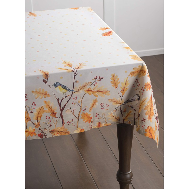 Maison d' Hermine Oak Leaves 100% Cotton Tablecloth for the