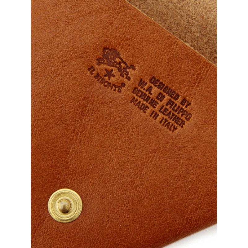IL BISONTE Coin Purse, Coin Purse, Leather, Genuine Leather, Cowhide