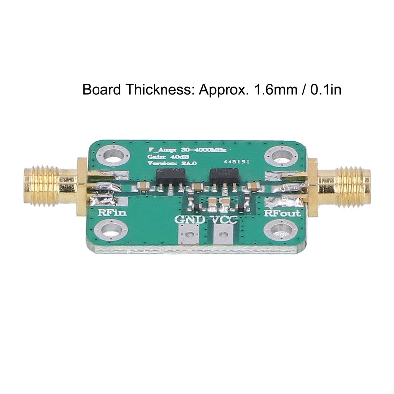 RF Power Amplifier Module 40dB Gain 30‑4000MHz Printed Circuit Board
