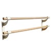Ballet Barre 6 FT Long Double Bar White 2.0” Diameter