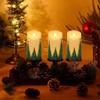 Eldnacele Christmas Flameless Candles with 6 Hour Timer Battery Operated