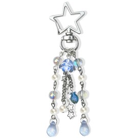 LunarCharm Y2K Aesthetic Star Accessories, Jellyfish Keyring, Cute Keyring for Girls, Women, Bag Pendant, Y2K Accessories, multicoloured