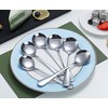 Soup Spoons, Kyraton 6 Pieces 19 cm Stainless Steel Round